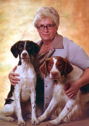 Polly with first dogs